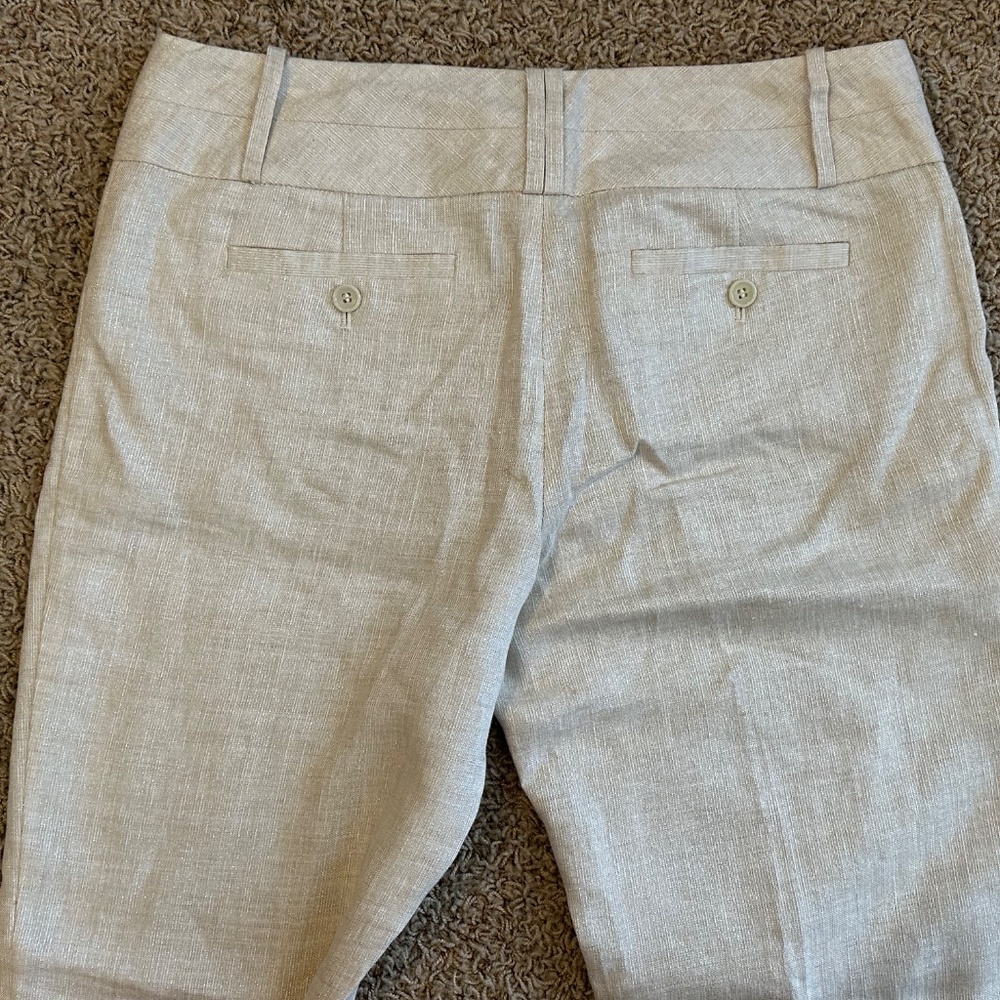 The Limited Cassidy Fit Beige Shimmer Pants - 8R Lined - Picture 10 of 16